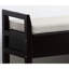 Banc de rangement avec range-chaussures rembourré