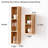 Solid Oak Wall Shelf With Multi-Cubby Design