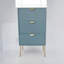 Durable Agran 40cm Wide Chest of Drawers - Modern 3-Drawer Compact Storage Unit with Playful Scalloped Design for Bedroom Use-1645064895