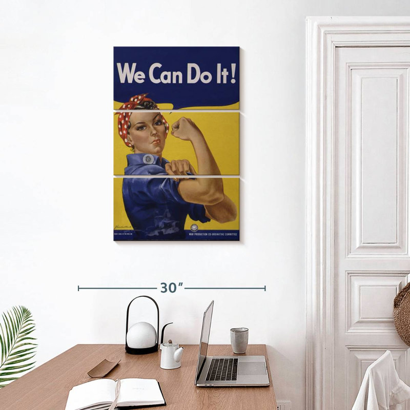 Tergel We Can Do It Feminism Quote, 32" H x 20" W