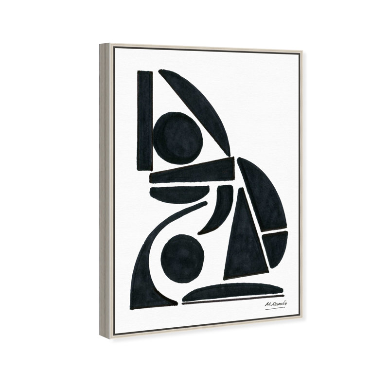 Manuel Roman - Abstracto Print by Oliver Gal, 46"H x 31"W, Silver Floater Frame