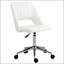 Chaise de bureau moderne à dossier moyen avec tissu en velours, chaise de bureau pivotante sans dossier pour ordinateur avec dossier creux-1241248271