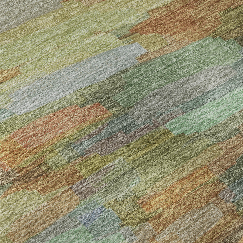 Tapis de qualité supérieure lavable à la machine Mayfield AMF2266, Tapis de couloir 2 pi 3 po x 7 pi 6 po, Fougère