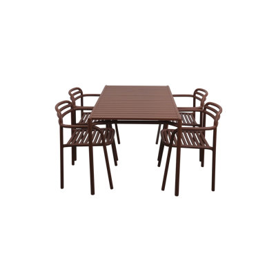 Bliss Dining Table Rect. Incl. 4 Armchairs