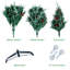 Arbre de Noël artificiel vert 6 pi avec pomme de pin et fruit rouge-70344539
