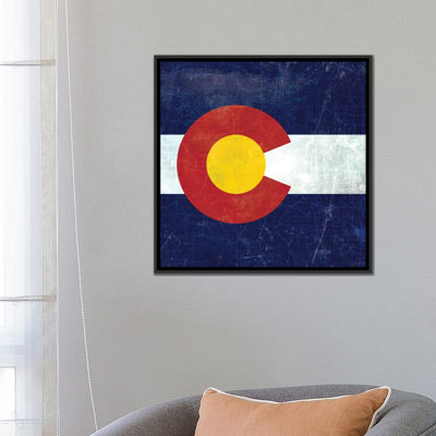 Drapeau colorado, impression sur toile map