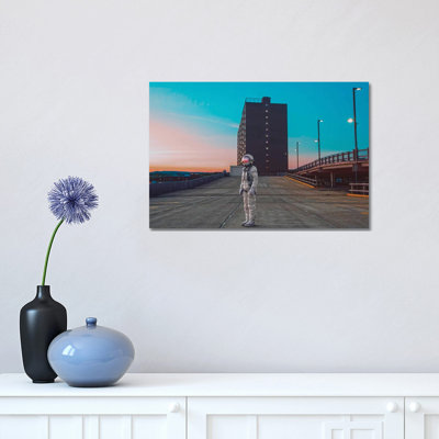 The Lonely Astronaut IV 1 Piece Wrapped Canvas Wall Art