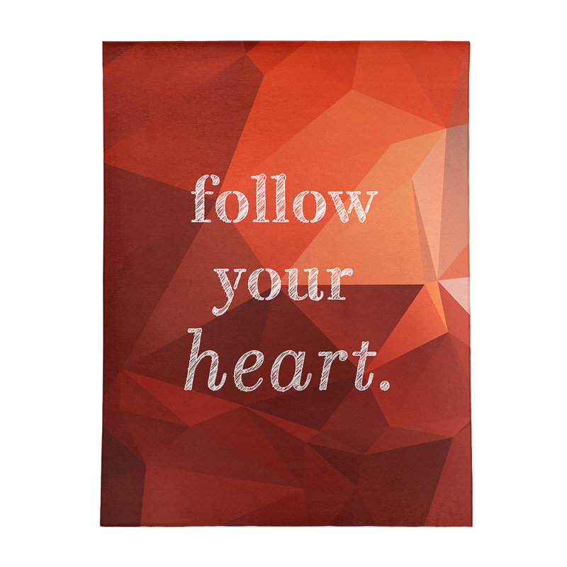Tapis en faux gemme suivre votre citation cardiaque polychenille, Rectangle 8 pi x 10 pi