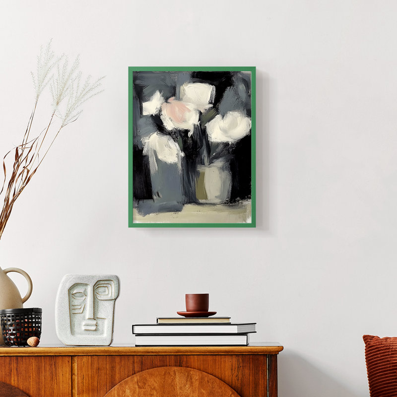 FLORAL Series DCCI - reproduction encadrée de qualité supérieure - prête à être accrochée - aucun clou requis