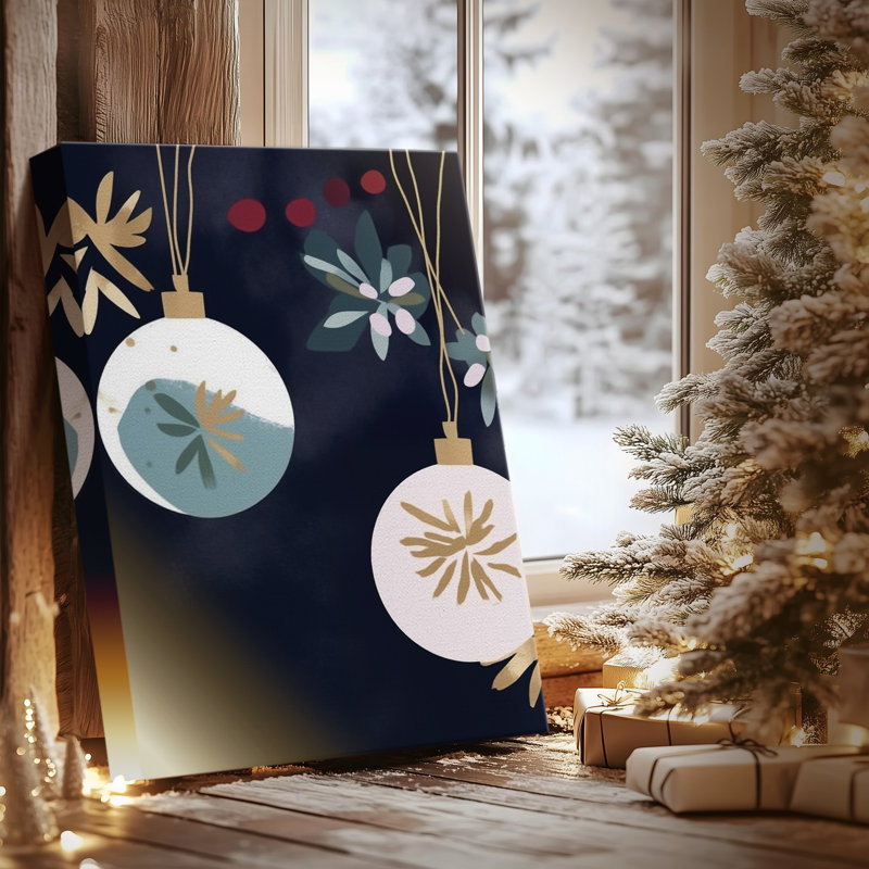 Quiet Sleigh Lane - Toile tendue avec châssis de qualité supérieure, H 18 po x l 12 po