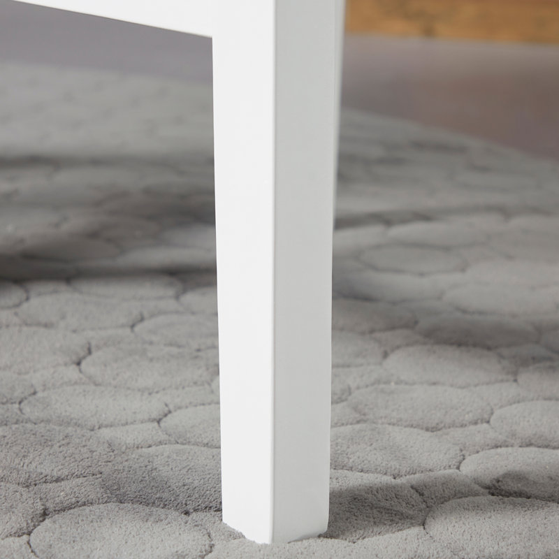 Upholstered Dining Chair, White, White, White