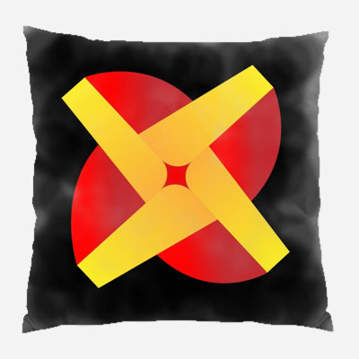 Background Microsuede Reversible Throw Pillow