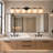 Modern 6-light Matte black vanity light-724168518