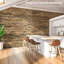 Panneau mural en bambou naturel Art3d 48 po x 96 po pour la décoration murale de salon, chambre à coucher-112246288