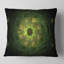 Fleur fractale vert vif en noir - coussin à imprimé floral-29463069-29463072