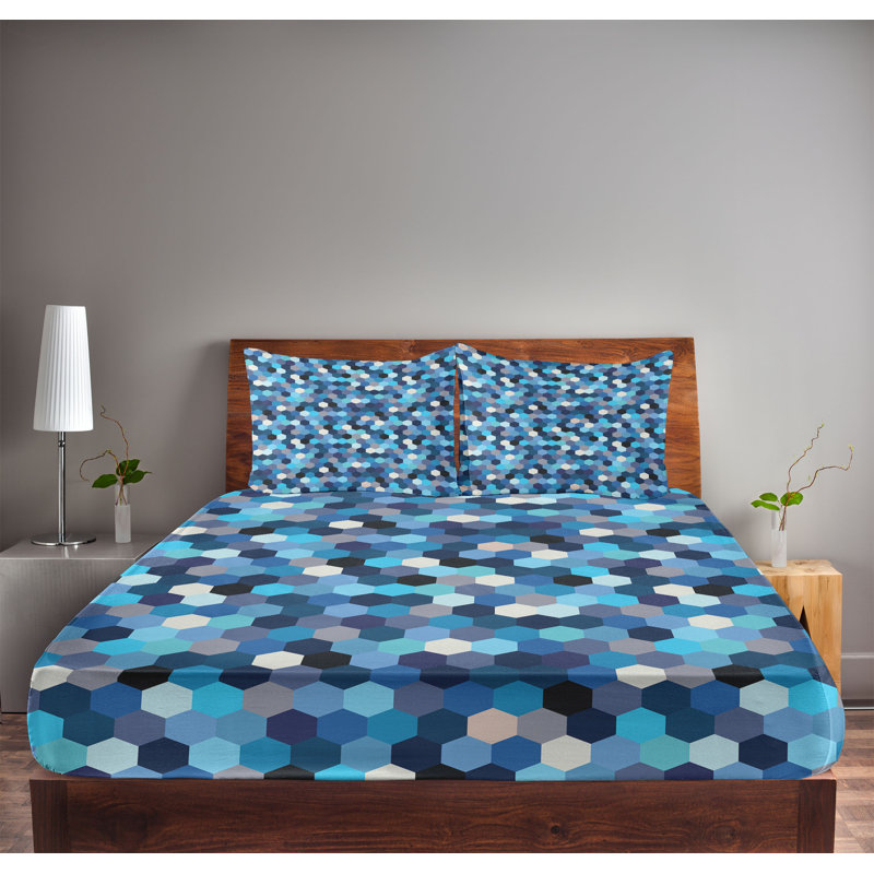 Microfiber Abstract Sheet Set, Full/Double