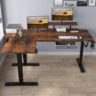 Foundry Bench Desk Corner Electric Standing Desk