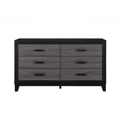 GREY AND BLACK DRESSER