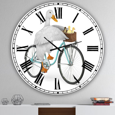 Riding Bikes - Grande horloge murale moderne