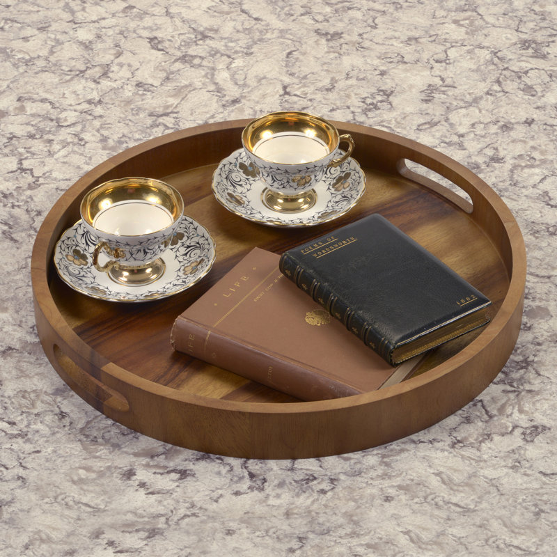 Plateau de service rond Kalmar Home - 17 po - fond uni Bondi