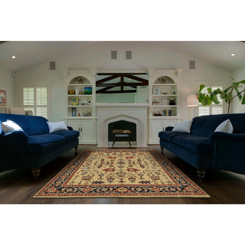 Herta Wool Oriental Indoor Rug, Rectangle 2' x 3'