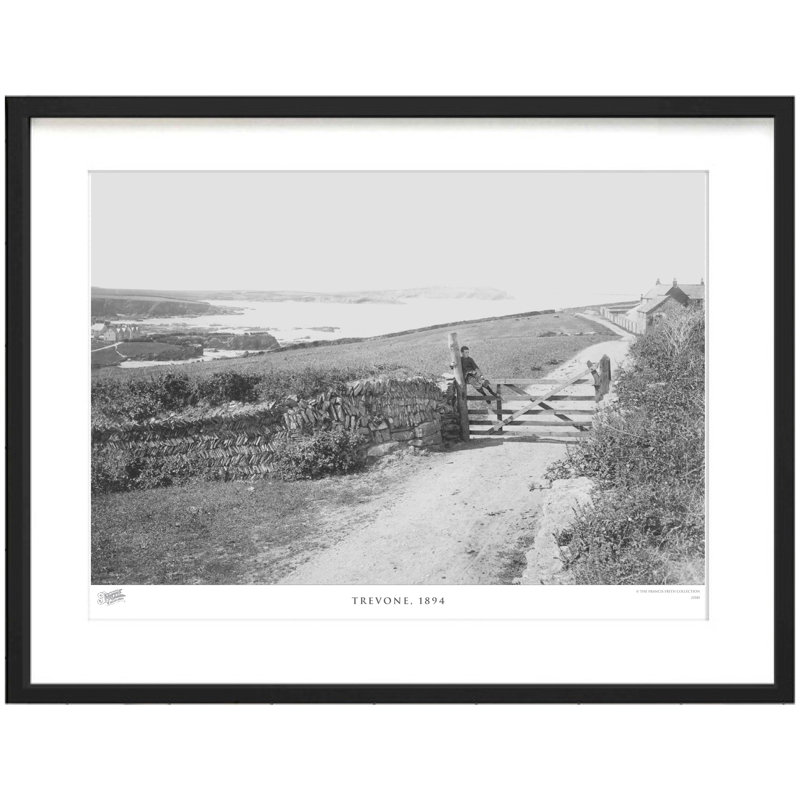 Trevone, 1894 by Francis Frith - Single Picture Frame Print, 28cm H x 36cm W x 2.3cm D