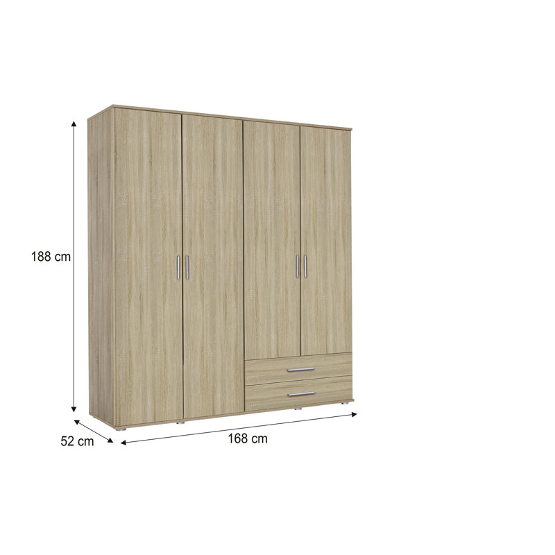 Rasant 4 Door Wardrobe, Sonoma Oak