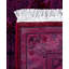 Overdyed Hand-Knotted Wool Modern-Contemporary Pink Runner 2' 1" x 6' 1"