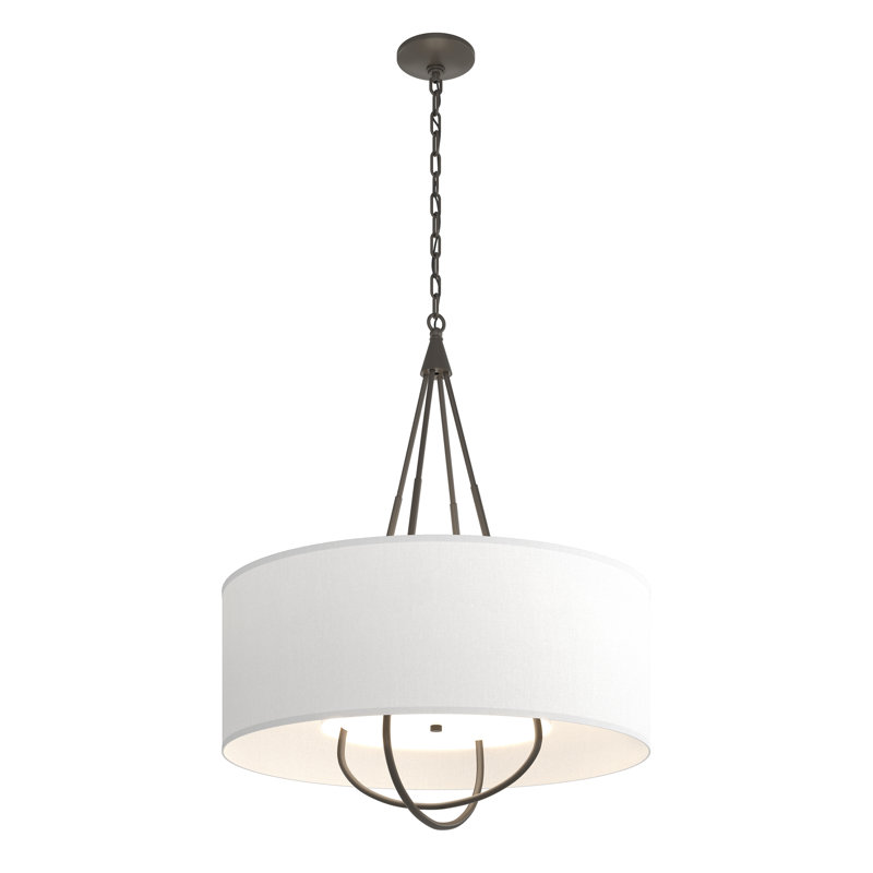 Loop 4 - Light Chandelier, Natural Anna, Dark Smoke, Dark Smoke