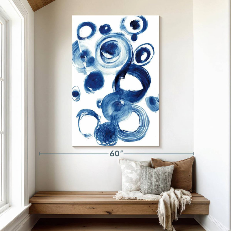 Étude du cercle bleu Avery IV, H 51 po x l 34 po