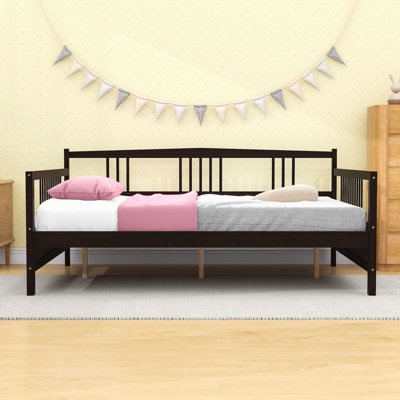Full Size Wooden Daybed with Slats