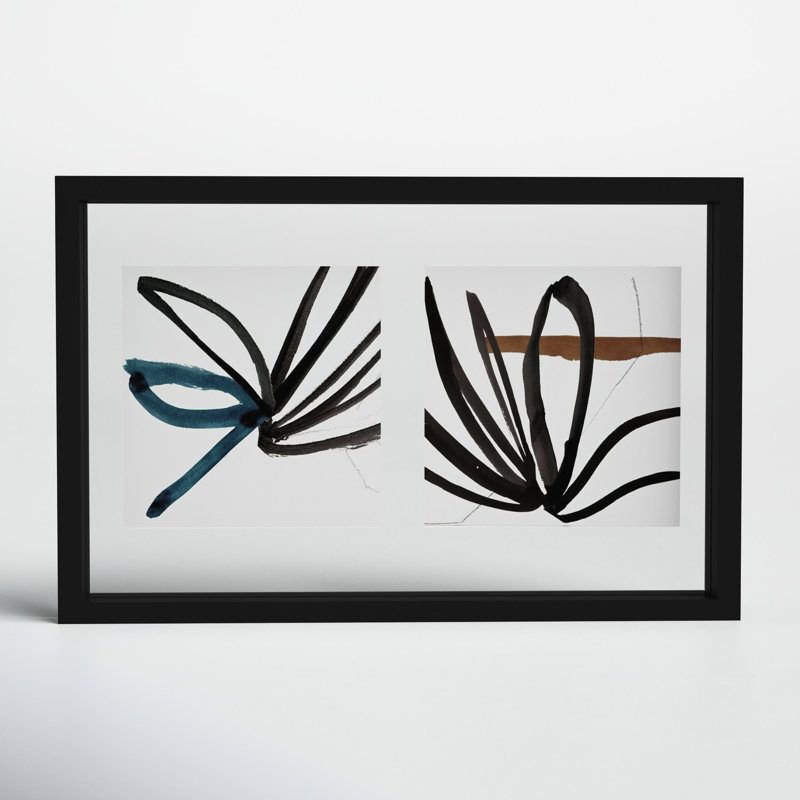 Maza Wood Matte Floater Picture Frame, Black