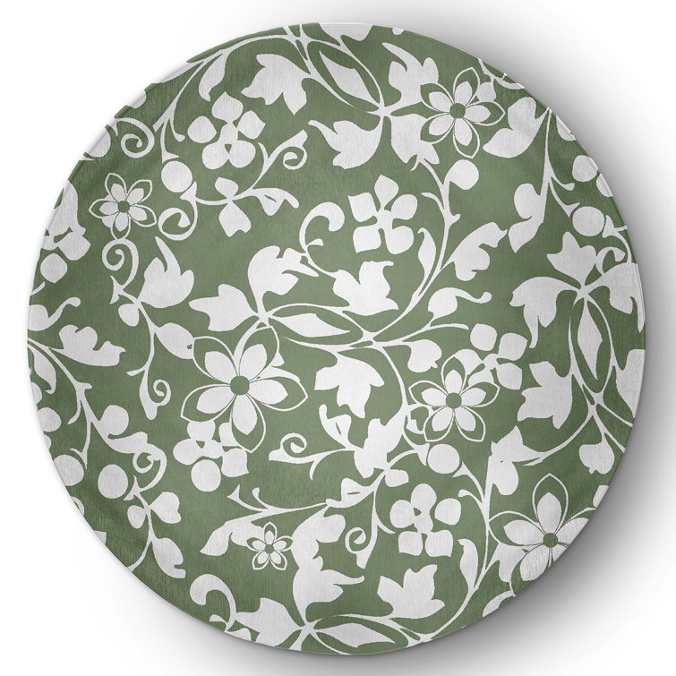 Chenille Floral Indoor Rug