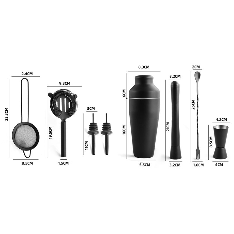 Demetrianna Stainless Steel Bar Tool Set