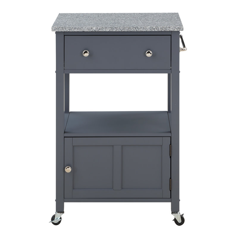Suell 24.75 " W Kitchen Cart, Gray
