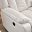 Canapé modulaire inclinable électrique blanc avec haut-parleur Bluetooth / bande à DEL / port USB de couleur blanche-404072712
