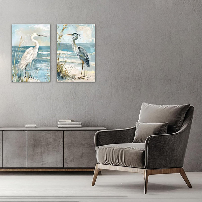 2 Piece Wrapped Canvas Wall Art, 40cm H x 30cm W