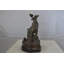 Statue Shue Moose on a rock - Taille: L 9 po x l 7 po x H 14 po.