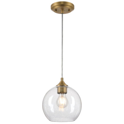 Mini-luminaire suspendu d'intérieur avec verre transparent Tatze