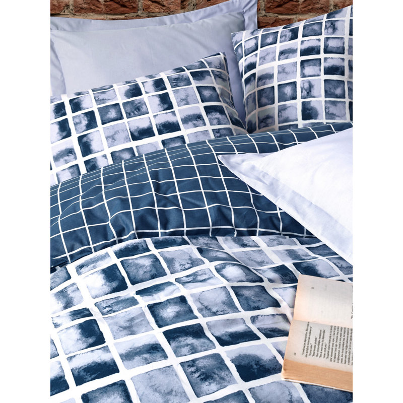 Cotton Geometric Shapes Duvet Cover