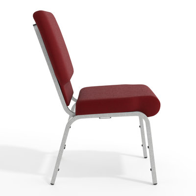 Rayleigh 18.5"W Dot Fabric Stacking Church Chair