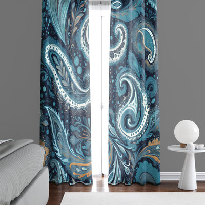 Paire de rideaux semi-transparents en polyester Emane