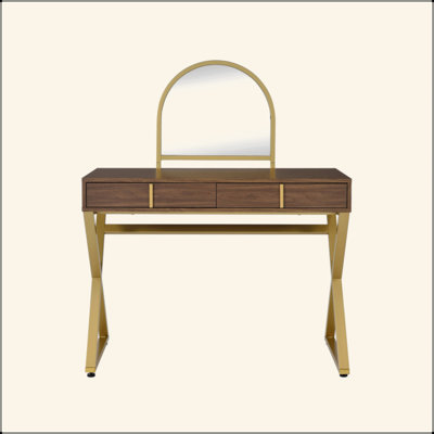 Vanity Desk W/Mirror & Jewelry Tray