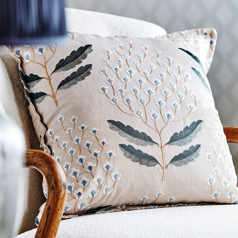 Bellis Fabric, Blue Clay
