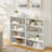 Adjustable 8 - Layer Cd Storage Shelving, 6 Shelves, Detachable Into Two , Suitable For Office, High Density , 32 Lbs Net Weight Cabinet, Double Design, 4 Construction, 72.5 Gross-122505503