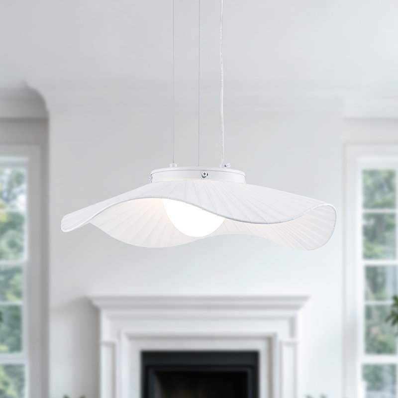 1 - Light LED Unique/Statement Fabric Pendant