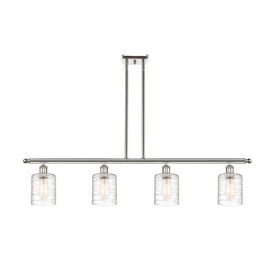 Luminaire suspendu linéaire à 4 lumières pour îlot de cuisine Karon