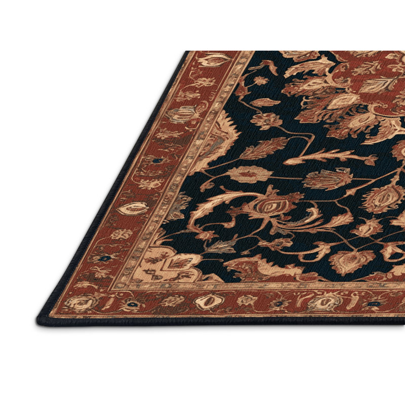 Tapis brun lavable à la machine, Carré 3 pi