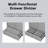 30" Multi-functional Grey Bathroom Vanity with Sink, Doors & Drawer, Solid Frame & MDF Board-1098790738