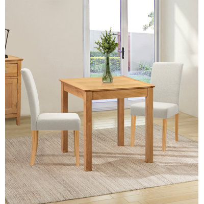 Madelynn 2 - Person Solid Oak Dining Set